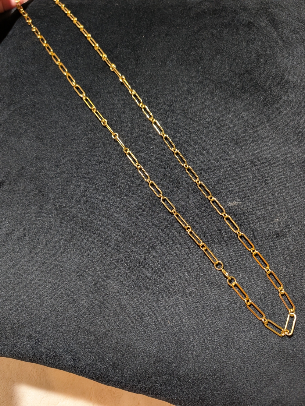 Gold Paperclip Chain Necklace - Women Jewelry